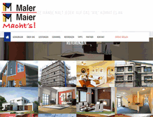 Tablet Screenshot of maler-maier.de